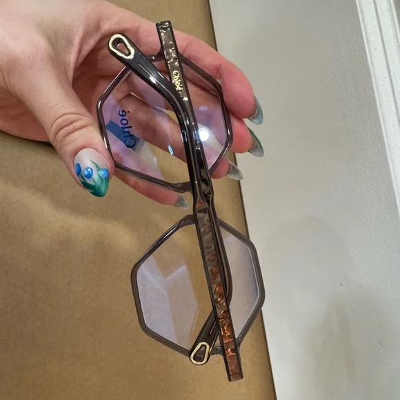 Chloé Hexagonal Gray Optical Glasses CE2739 - Picture 8 of 9
